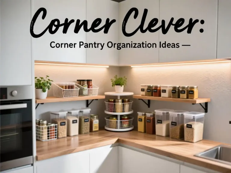 Corner Pantry Organization