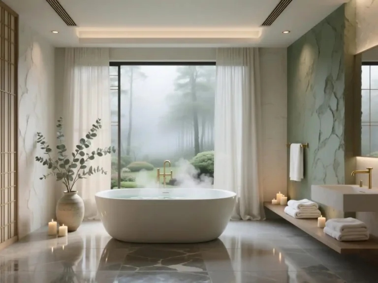 Bathroom Interior with Bathtub