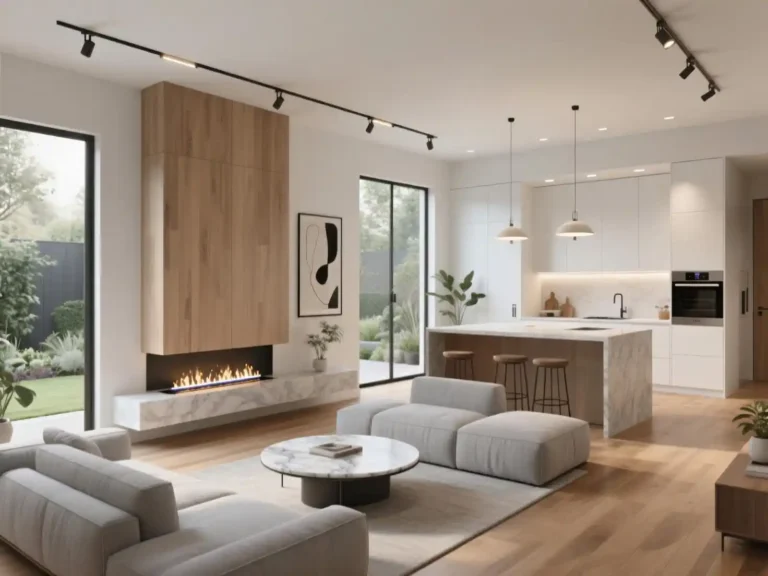 Open Space Living Room and Kitchen Ideas