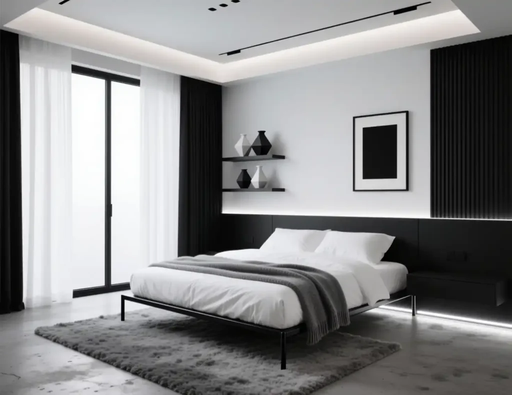 Black White and Grey Bedroom Ideas