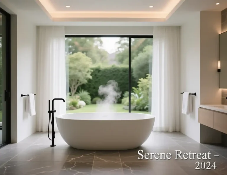 Bathroom Interior with Bathtub
