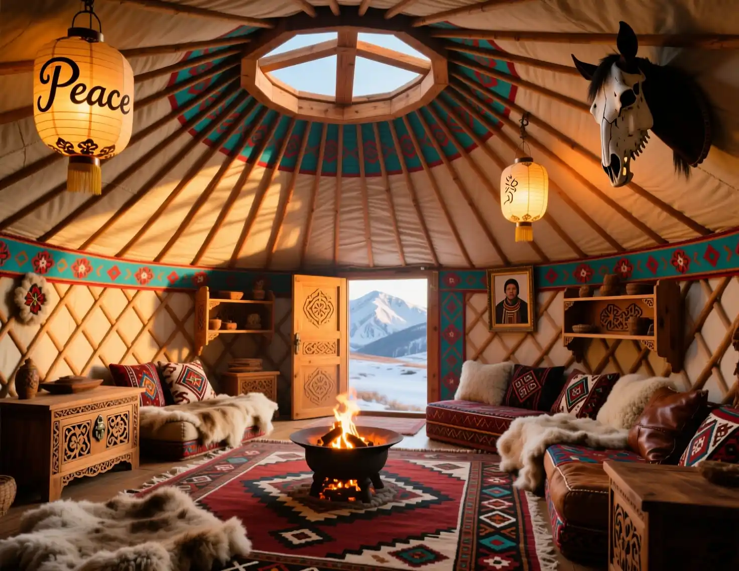 Yurt Living Interior Design