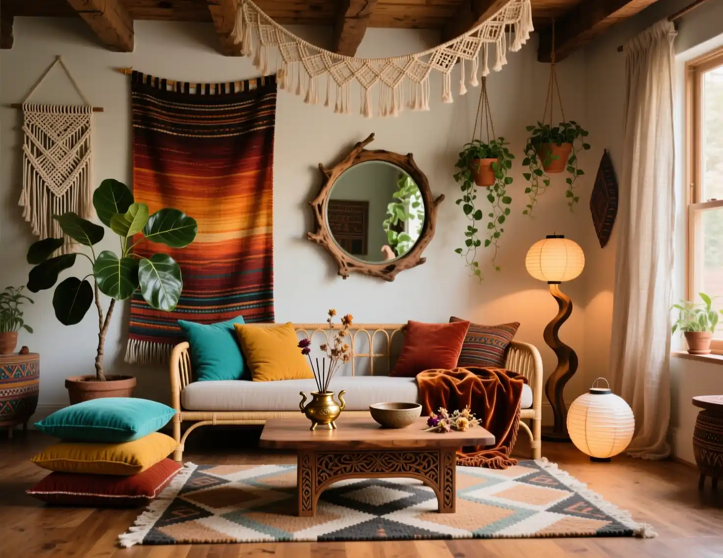 Boho Interior Design Living Room