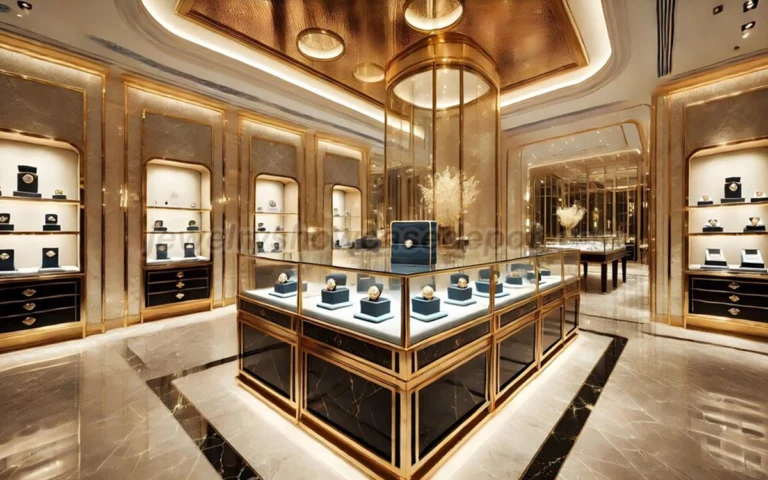 Luxurious Gold Shop Interior Design