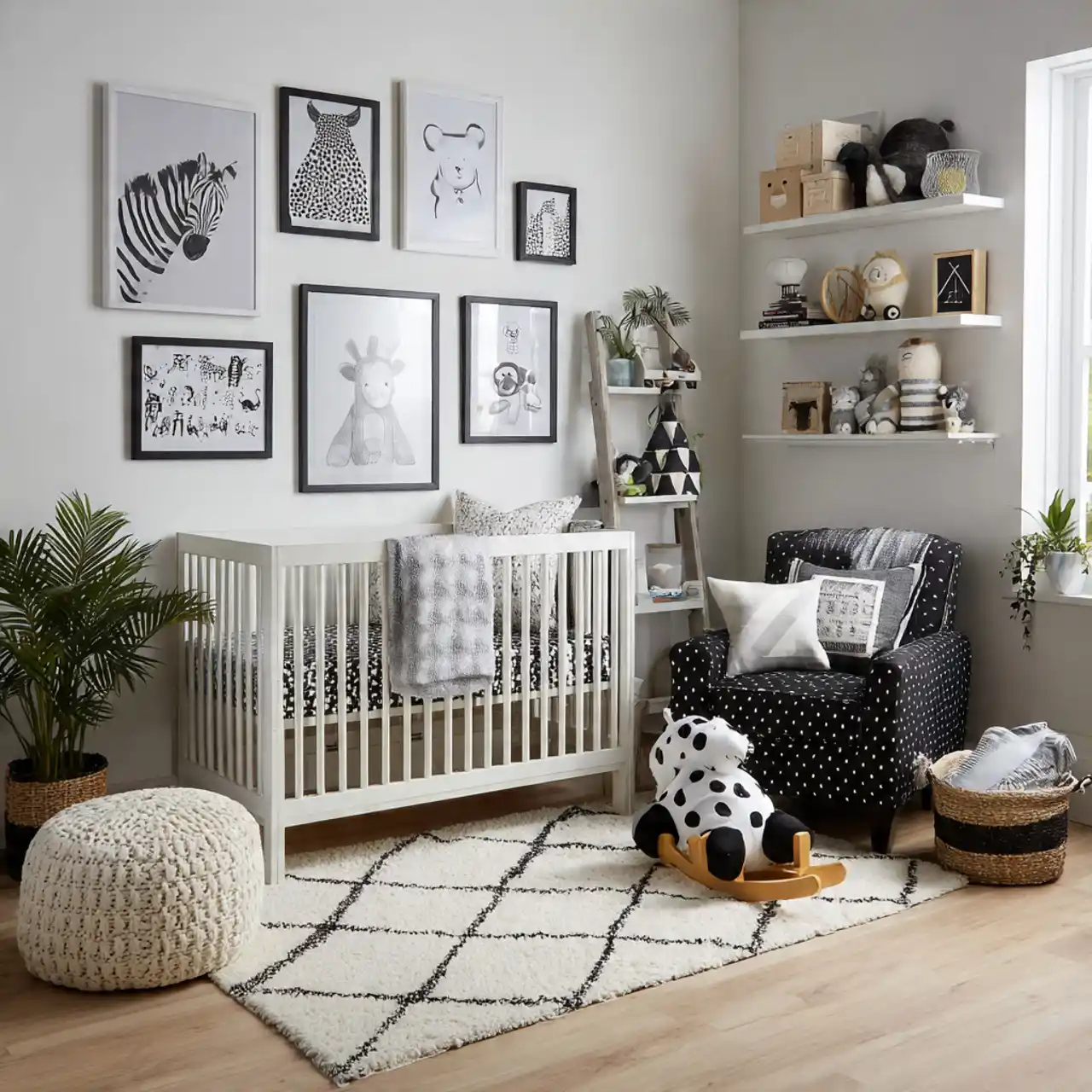 Black and White Nursery Accessories