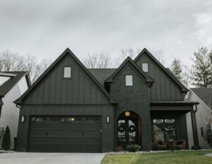 Black and Stone House Exterior Ideas