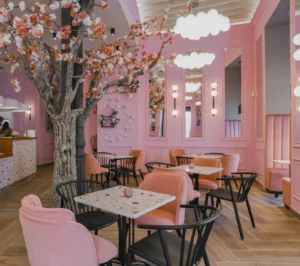 Pink Cafe Interior Ideas