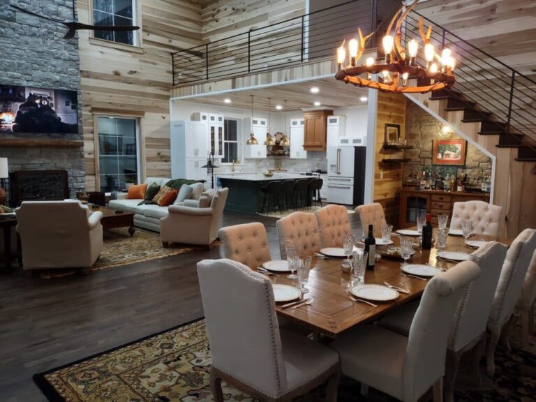 🏚️ Barndominium Interior: Where Exposed Beams, Open Floors, and Rustic Warmth Create the Ultimate Modern Farmhouse