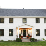 The White Brick House Exterior